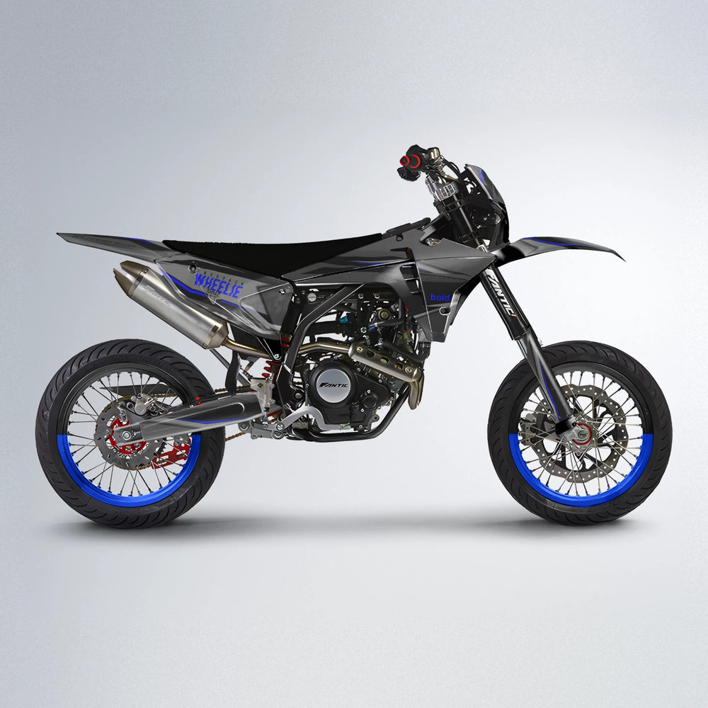 NARDO Fantic supermoto graphics kit in Blue