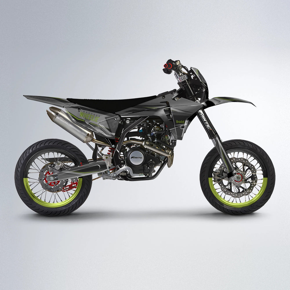 NARDO Fantic supermoto graphics kit in Olive