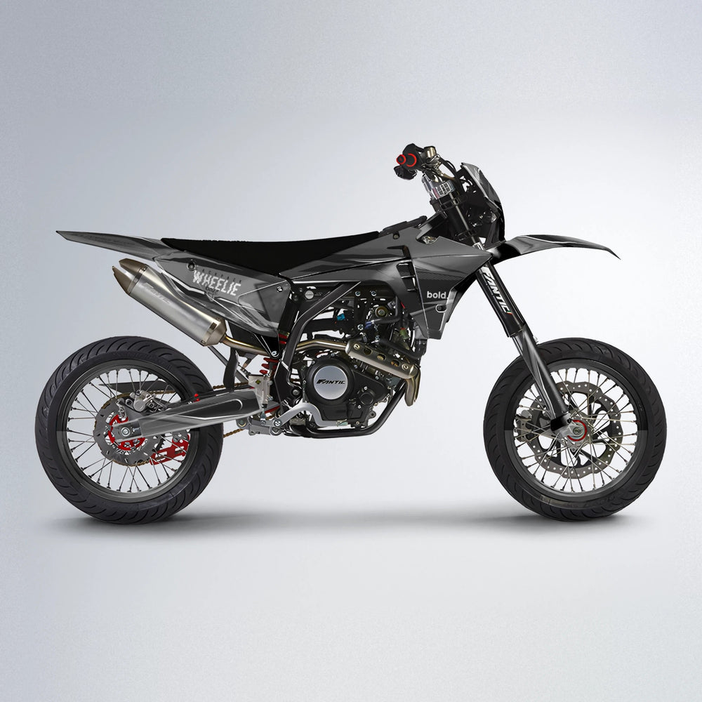 NARDO Fantic supermoto graphics kit in White