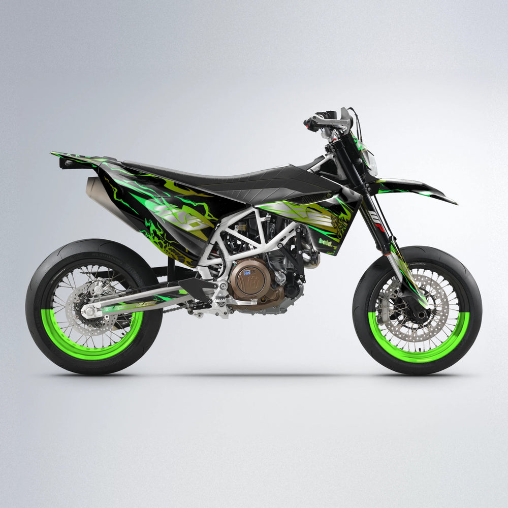 NEMESIS Husqvarna 701 supermoto graphics kit in Green