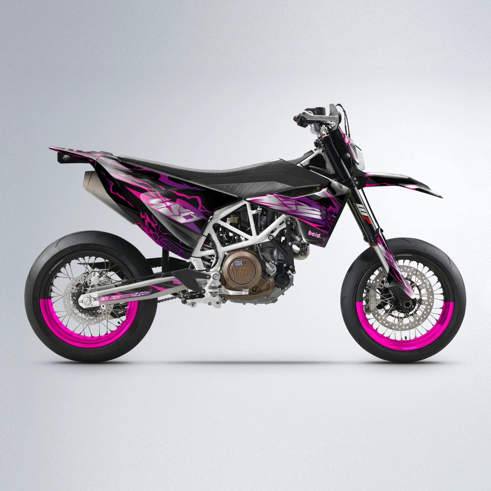 NEMESIS Husqvarna 701 supermoto graphics kit in Pink