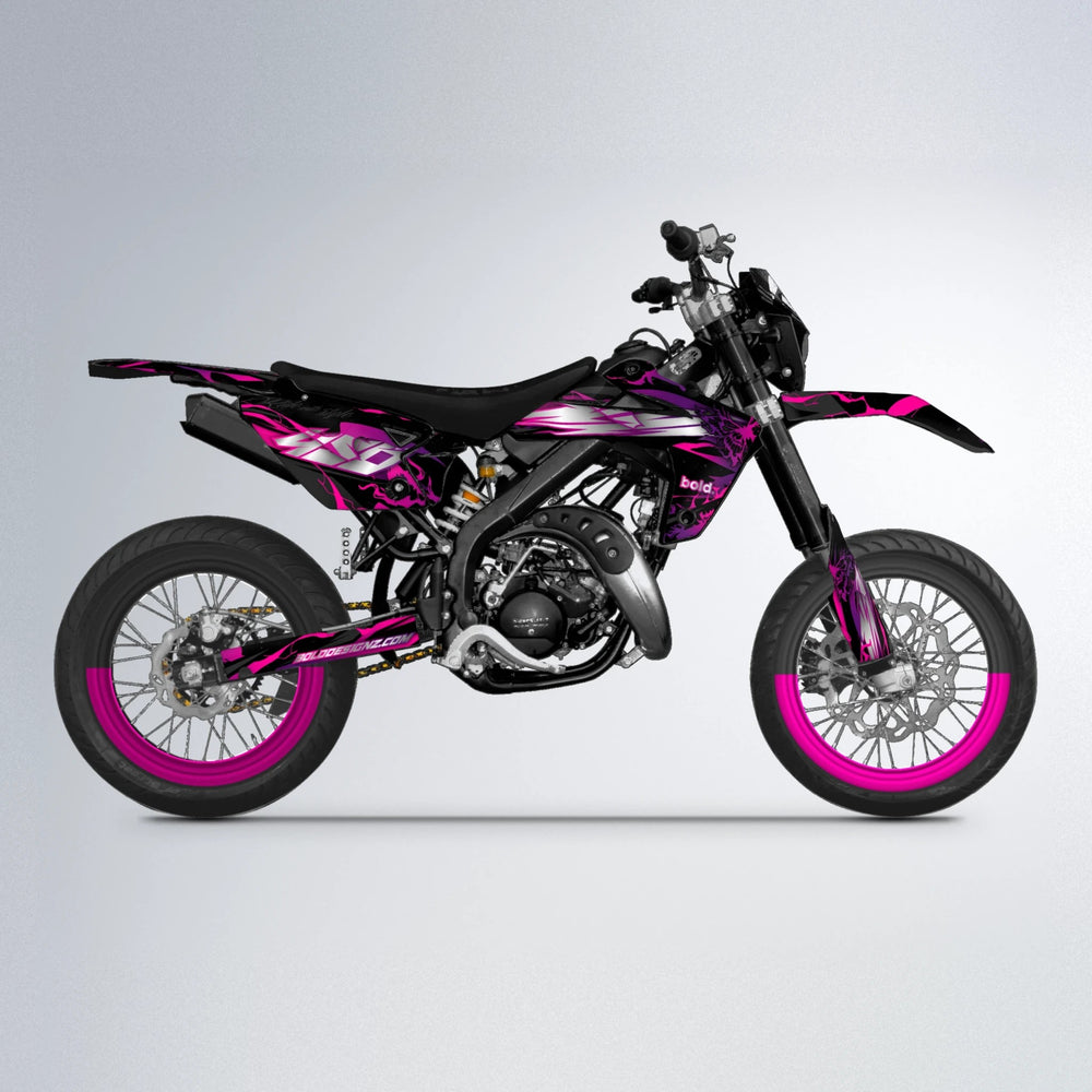 NEMESIS Rieju MRT supermoto graphics kit in Custom Colour