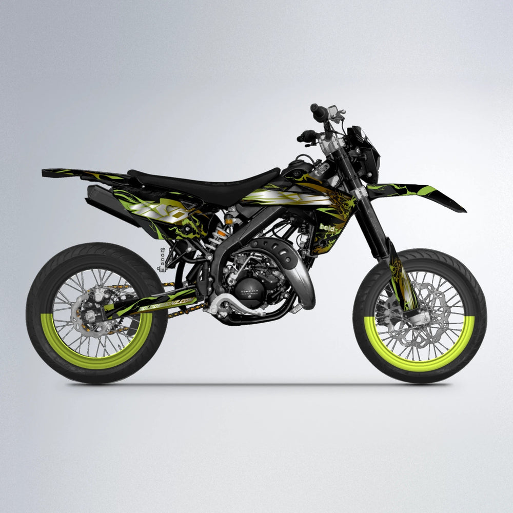 NEMESIS Rieju MRT supermoto graphics kit in Olive