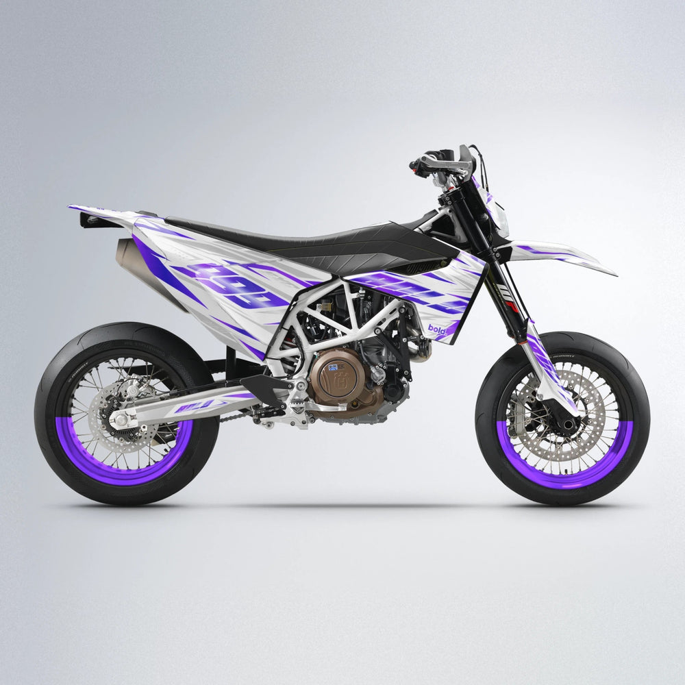 NEXUS Husqvarna 701 supermoto graphics kit in Purple