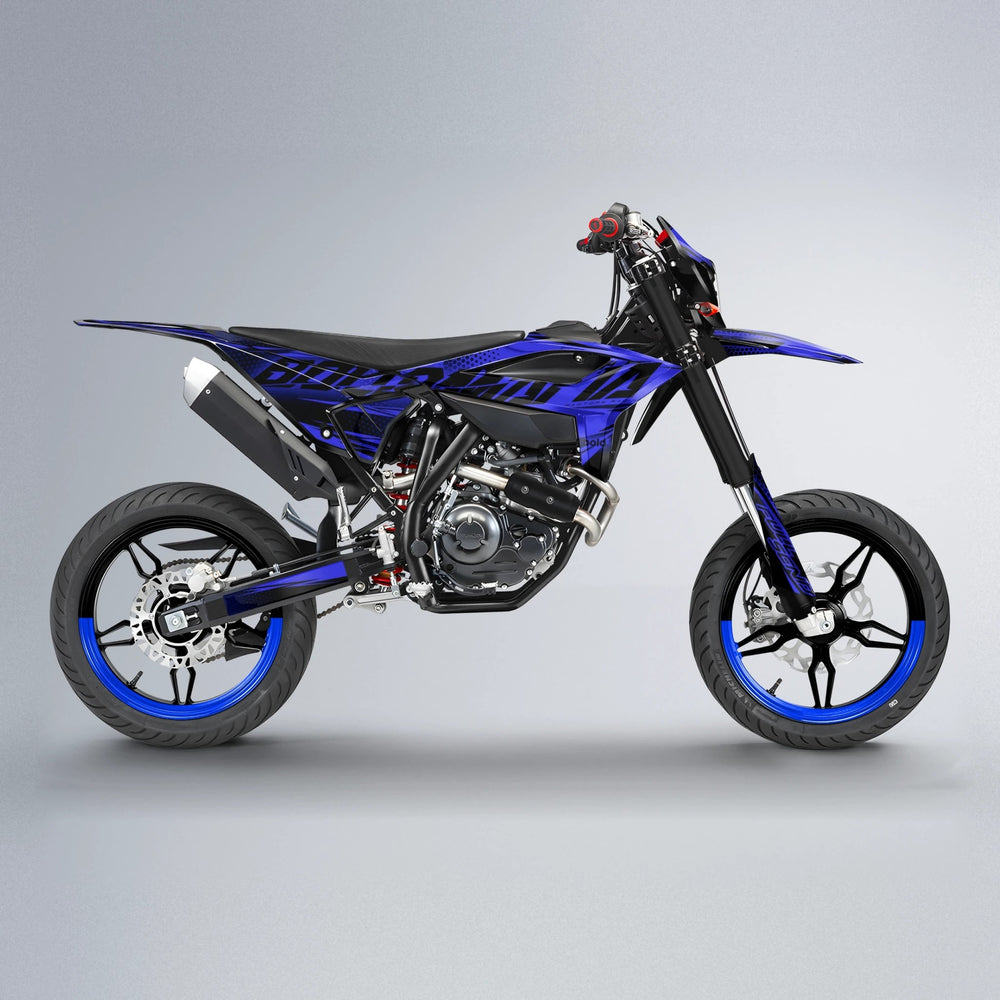 NIGHTFLARE Beta supermoto graphics kit in Blue