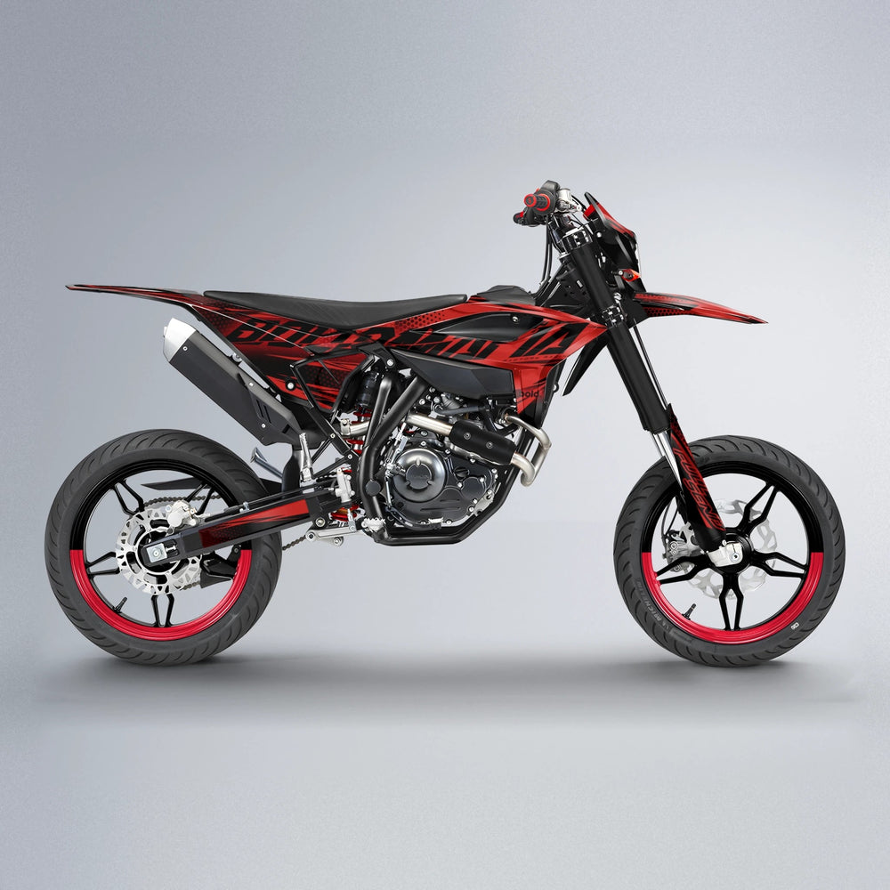 NIGHTFLARE Beta supermoto graphics kit in Red