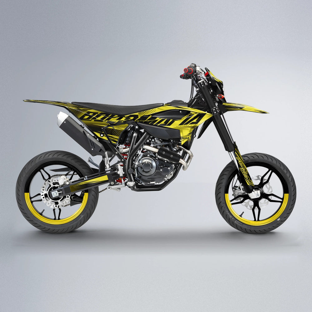 NIGHTFLARE Beta supermoto graphics kit in Yellow