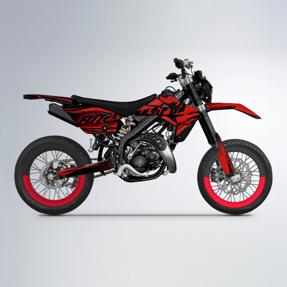 NIGHTFLARE Rieju MRT supermoto graphics kit in Red