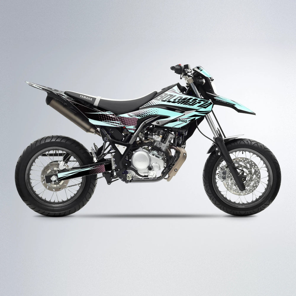 NIGHTFLARE Yamaha WR 125X supermoto graphics kit in Mint