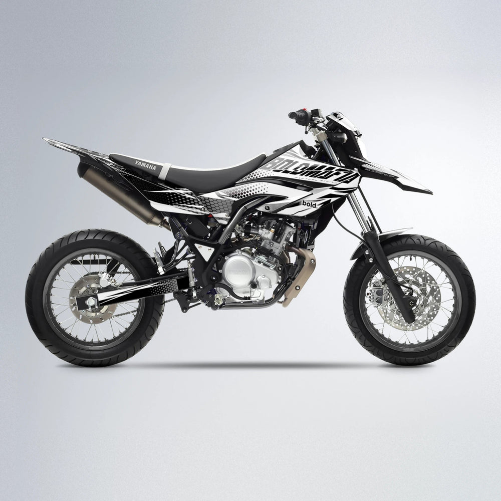 NIGHTFLARE Yamaha WR 125X supermoto graphics kit in White