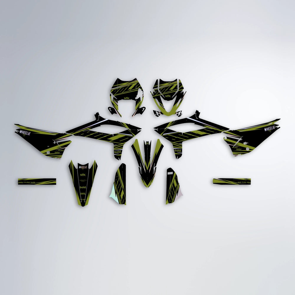 NTK V2 Beta graphics kit parts layout in Olive