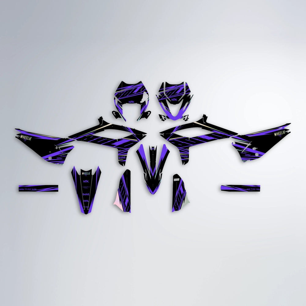 NTK V2 Beta graphics kit parts layout in Purple