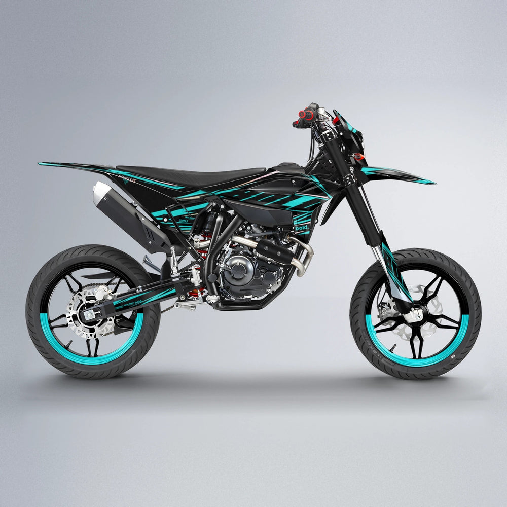 NTK V2 Beta supermoto graphics kit in Teal
