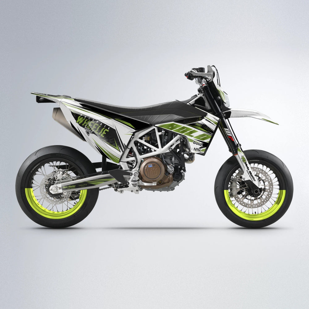 NTK V4 Husqvarna 701 supermoto graphics kit in Olive