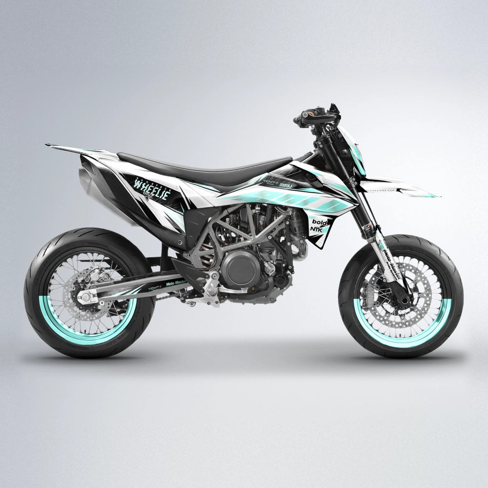 NTK V4 KTM SMC 690 supermoto graphics kit in Mint