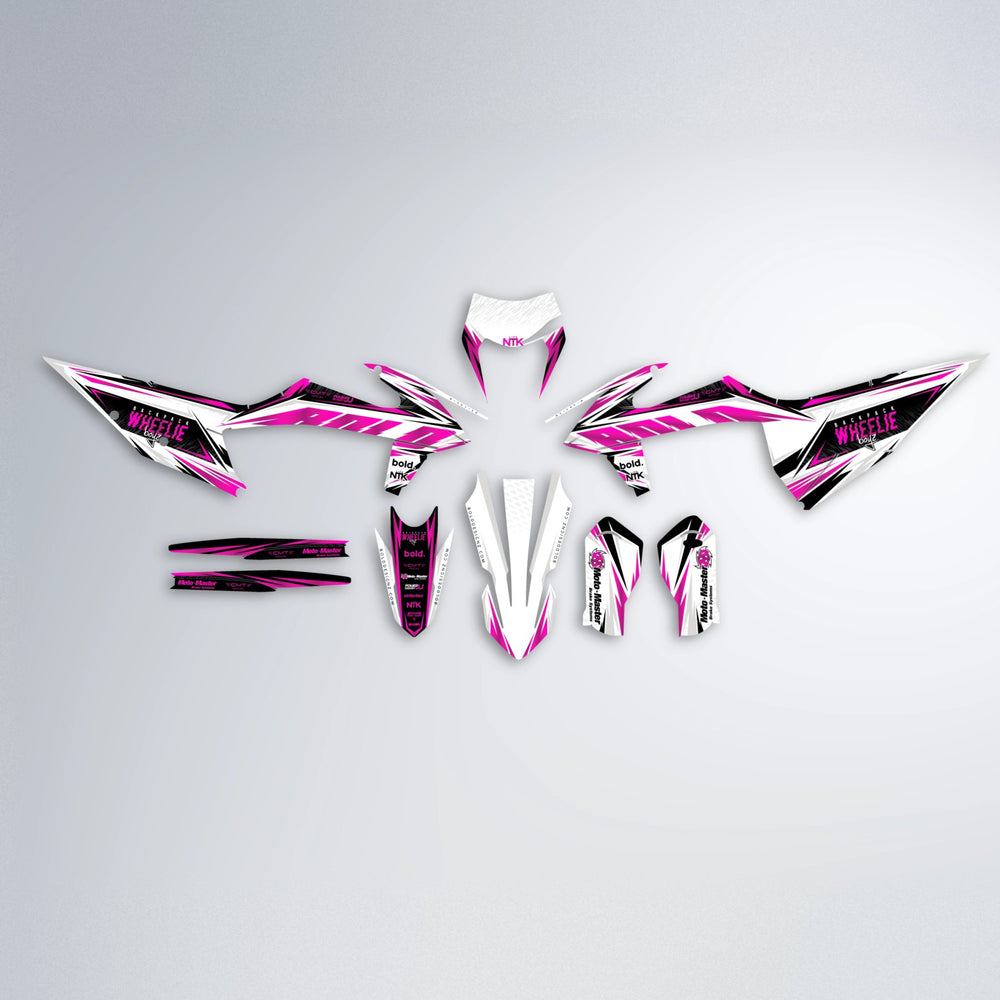 NTK V4 graphics kit parts layout in Pink