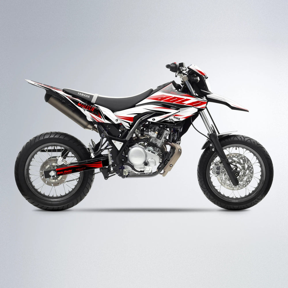 NTK V4 Yamaha WR 125X supermoto graphics kit in Red