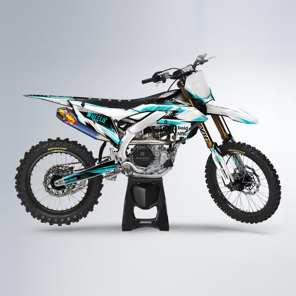 NTK V4 Yamaha YZF MX motocross graphics kit in Teal
