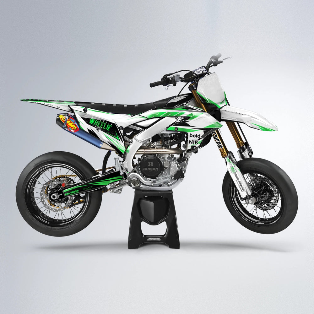 NTK V4 Yamaha YZF SM supermoto graphics kit in Green
