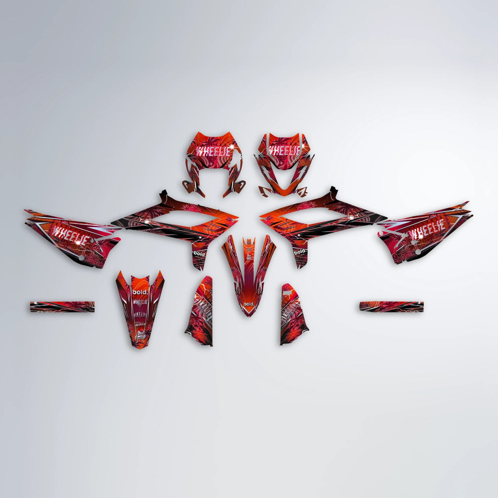 OASIS Beta graphics kit parts layout in Black & Red