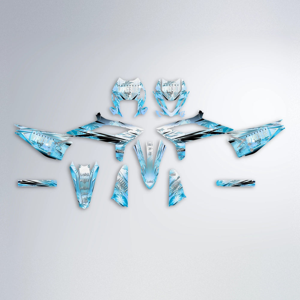 OASIS Beta graphics kit parts layout in Light Blue & White