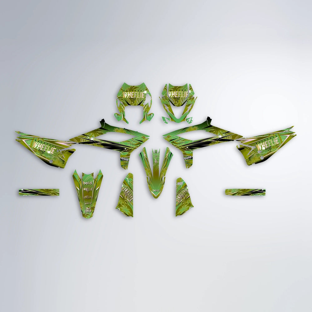 OASIS Beta graphics kit parts layout in Olive