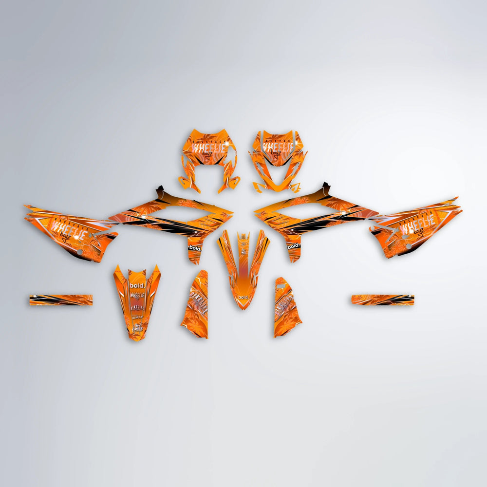 OASIS Beta graphics kit parts layout in Orange