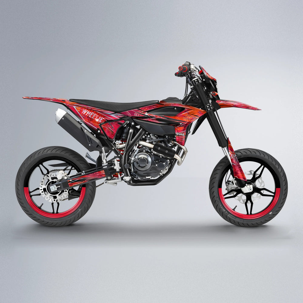 OASIS Beta supermoto graphics kit in Red