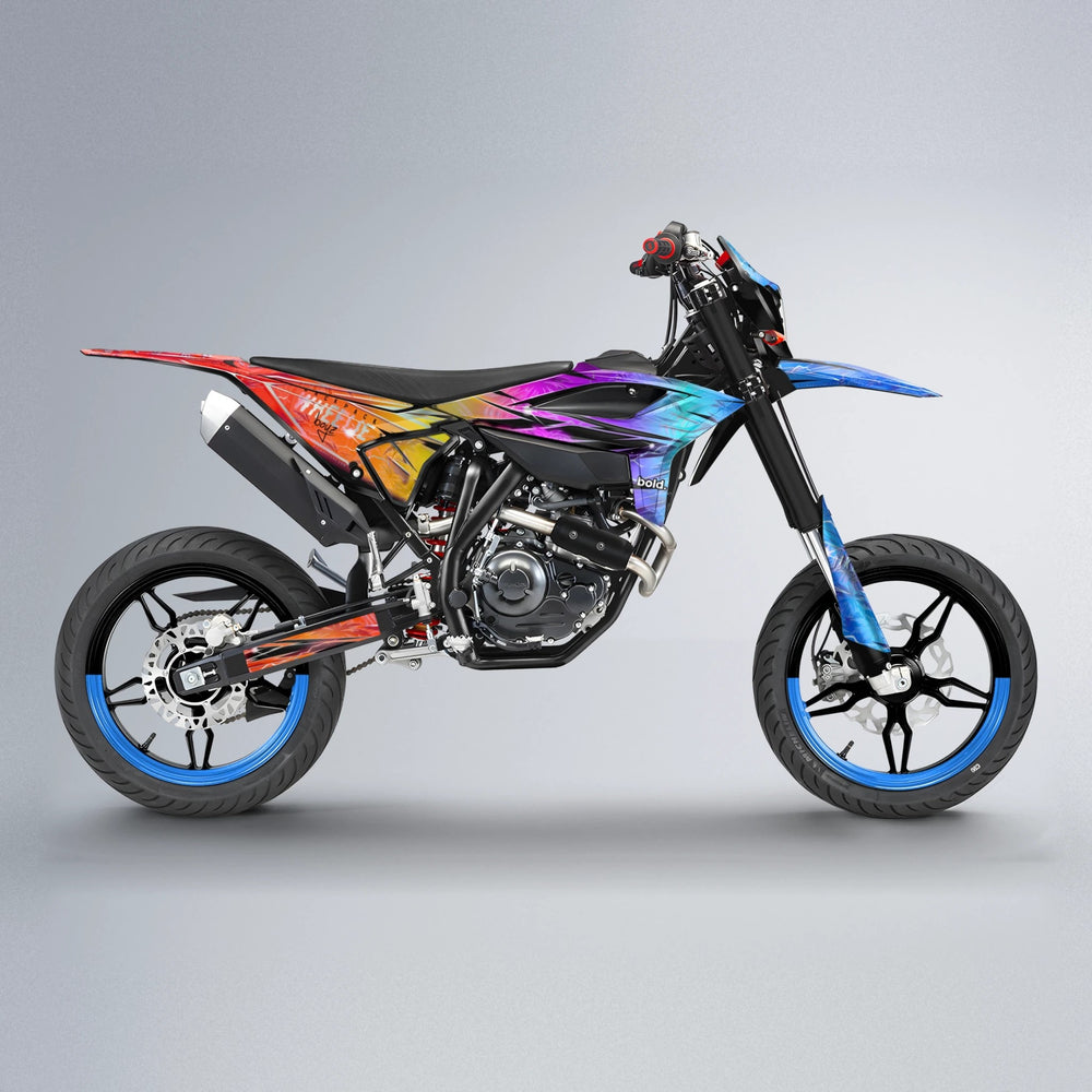 OASIS Beta supermoto graphics kit in Sunset Fade
