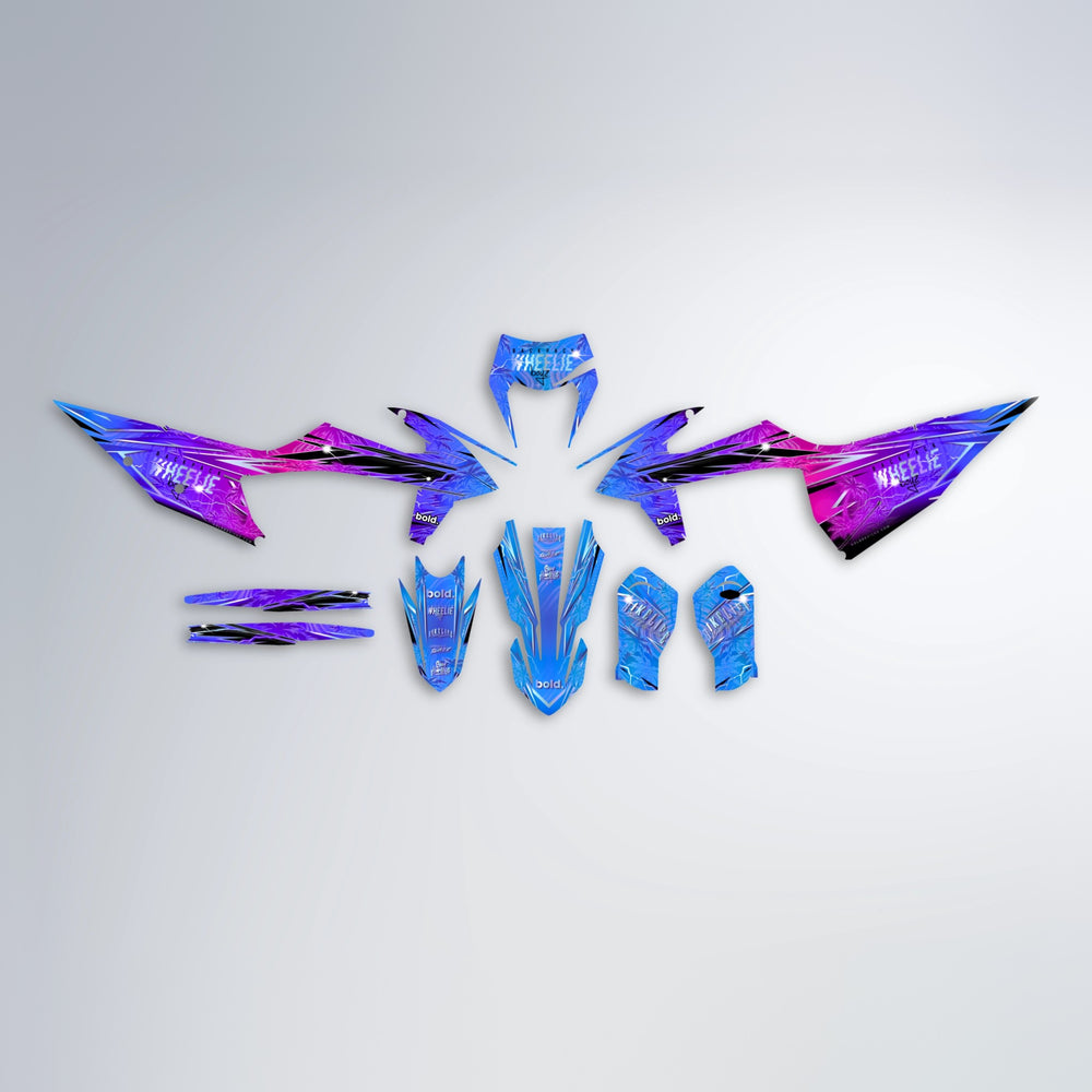 OASIS graphics kit parts layout in Blue Purple Fade