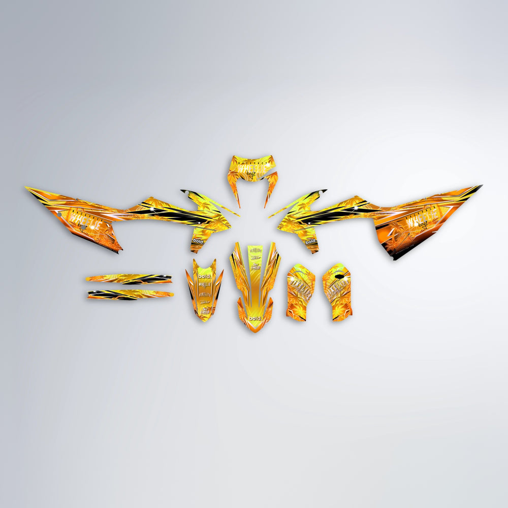 OASIS graphics kit parts layout in Orange & Yellow