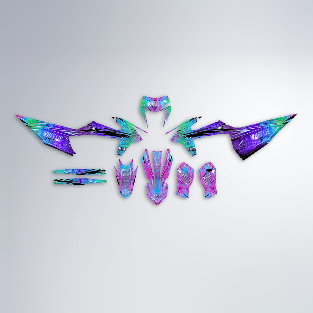 OASIS graphics kit parts layout in Purple Holo