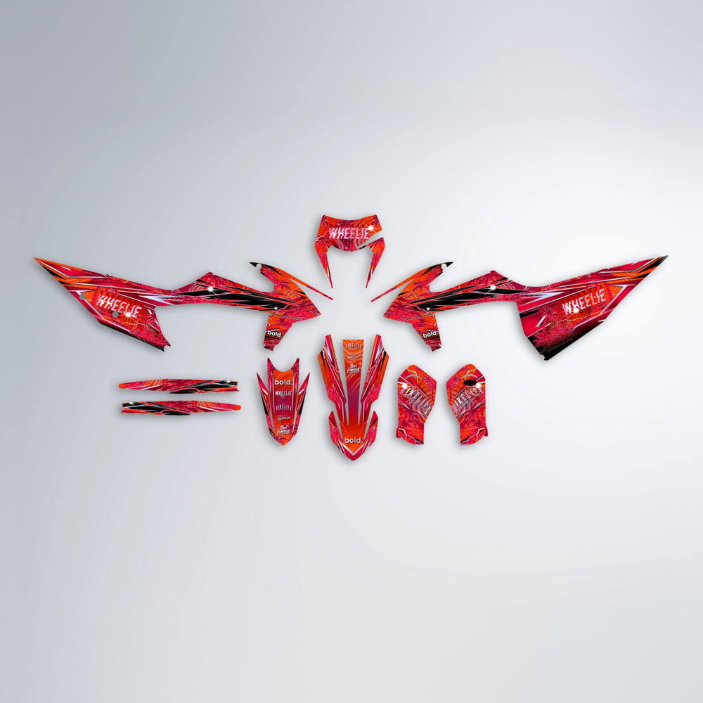 OASIS graphics kit parts layout in Red