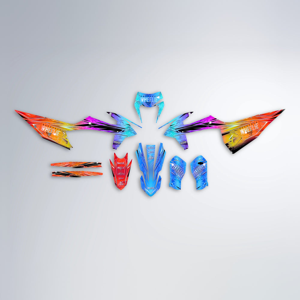 OASIS graphics kit parts layout in Sunset Fade