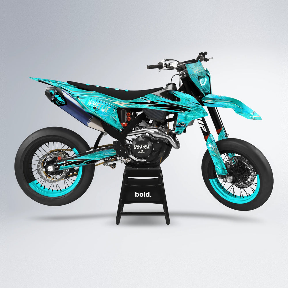 OASIS supermoto graphics kit in Teal