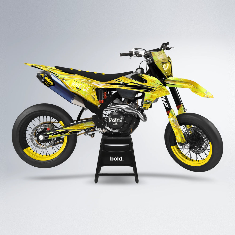 OASIS supermoto graphics kit in Yellow