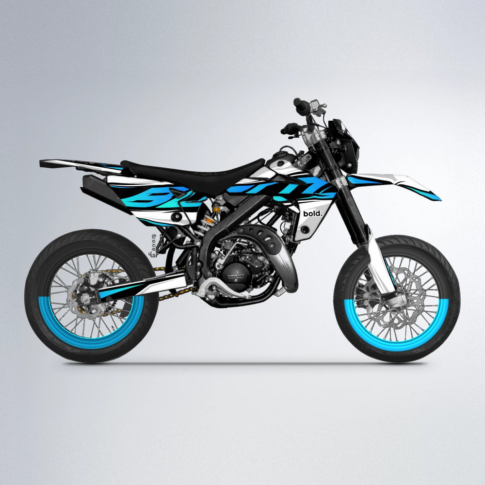 OPTIC Rieju MRT supermoto graphics kit in Custom Colour
