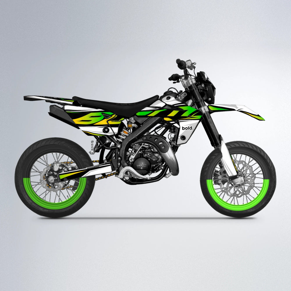 OPTIC Rieju MRT supermoto graphics kit in Green