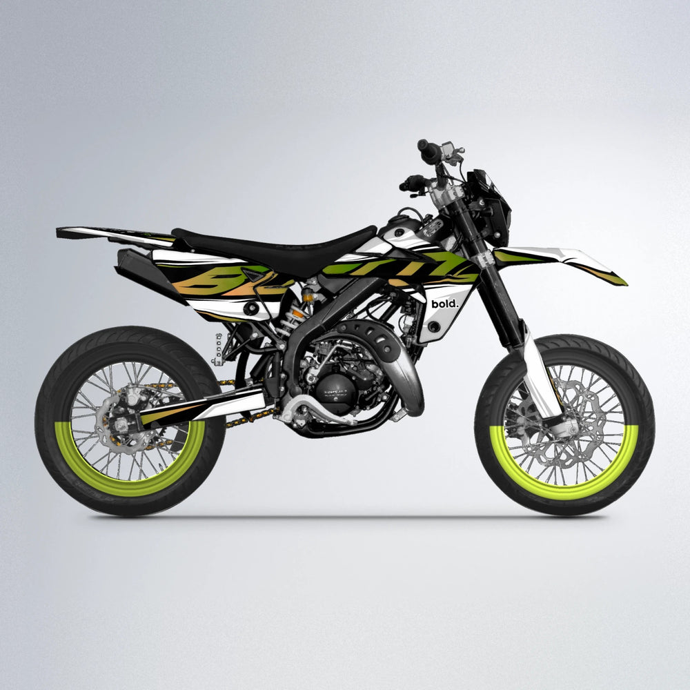OPTIC Rieju MRT supermoto graphics kit in Olive