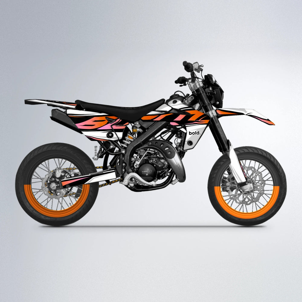 OPTIC Rieju MRT supermoto graphics kit in Orange