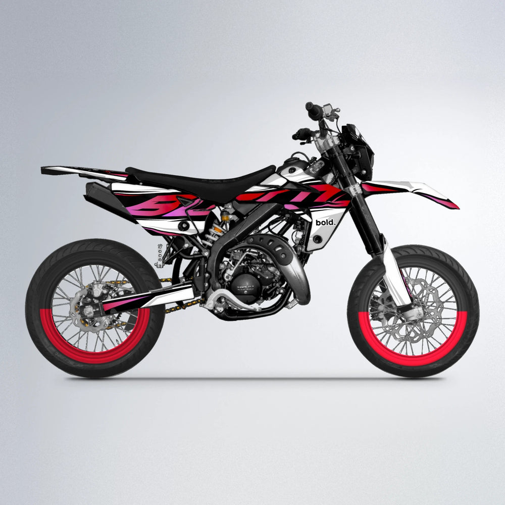 OPTIC Rieju MRT supermoto graphics kit in Red