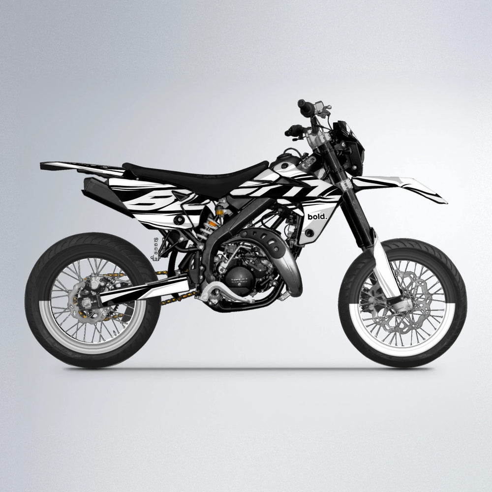 OPTIC Rieju MRT supermoto graphics kit in White