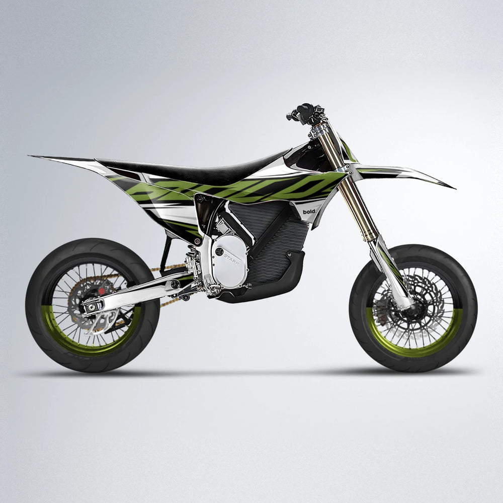 OPTIC Stark Varg SM supermoto graphics kit in Olive