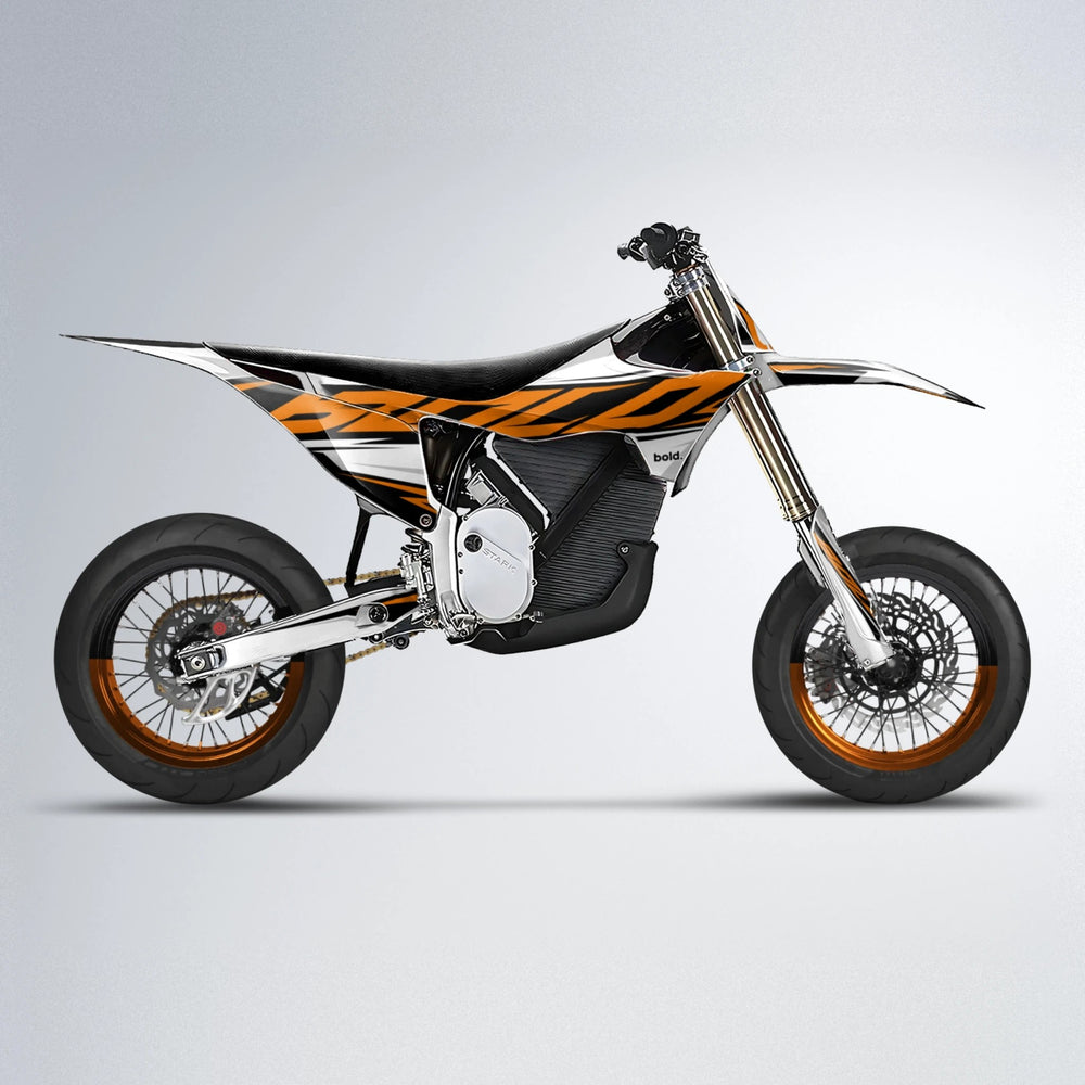 OPTIC Stark Varg SM supermoto graphics kit in Orange