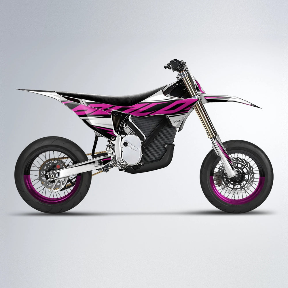 OPTIC Stark Varg SM supermoto graphics kit in Pink