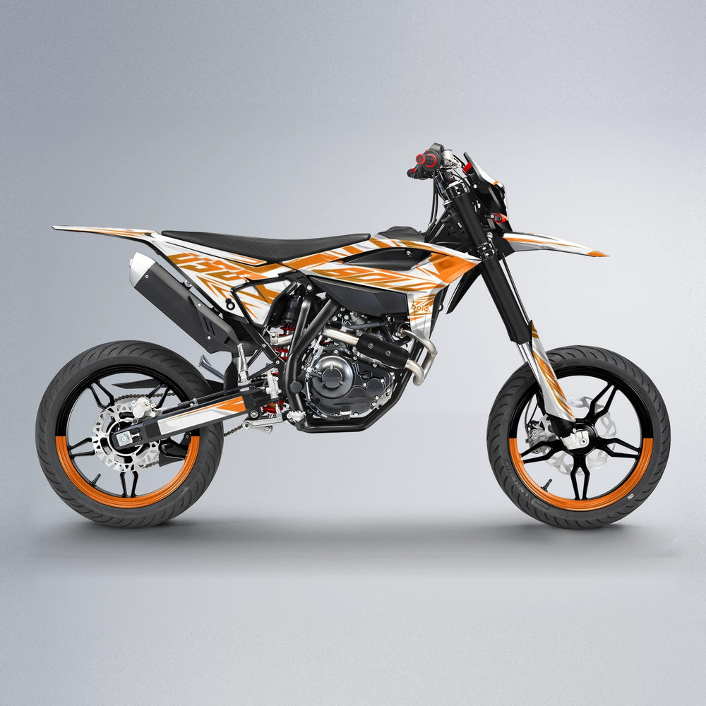 OVERDRIVE Beta supermoto graphics kit in Orange