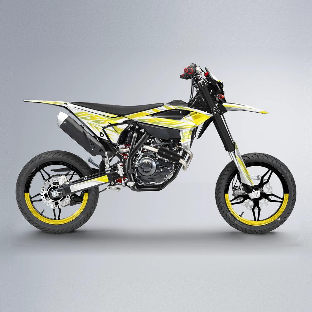 OVERDRIVE Beta supermoto graphics kit in Yellow