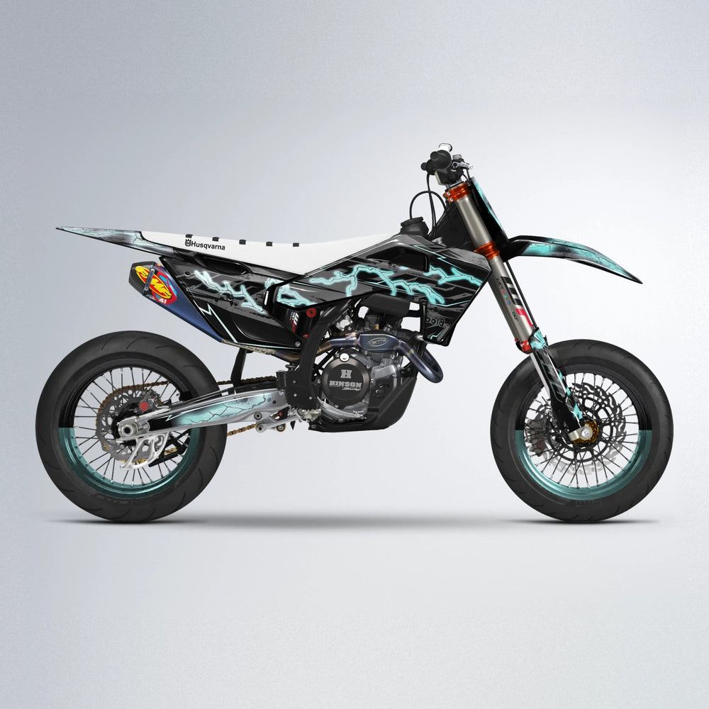 PATCHY Husqvarna FE/TE supermoto graphics kit in Mint