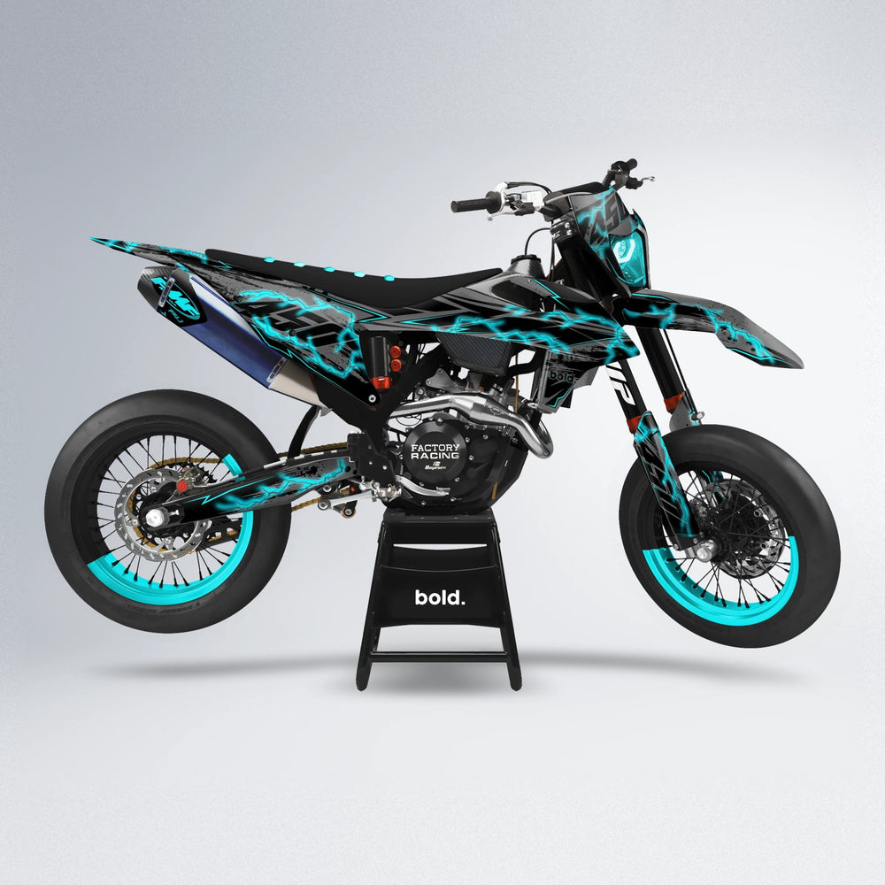 PATCHY supermoto graphics kit in Teal
