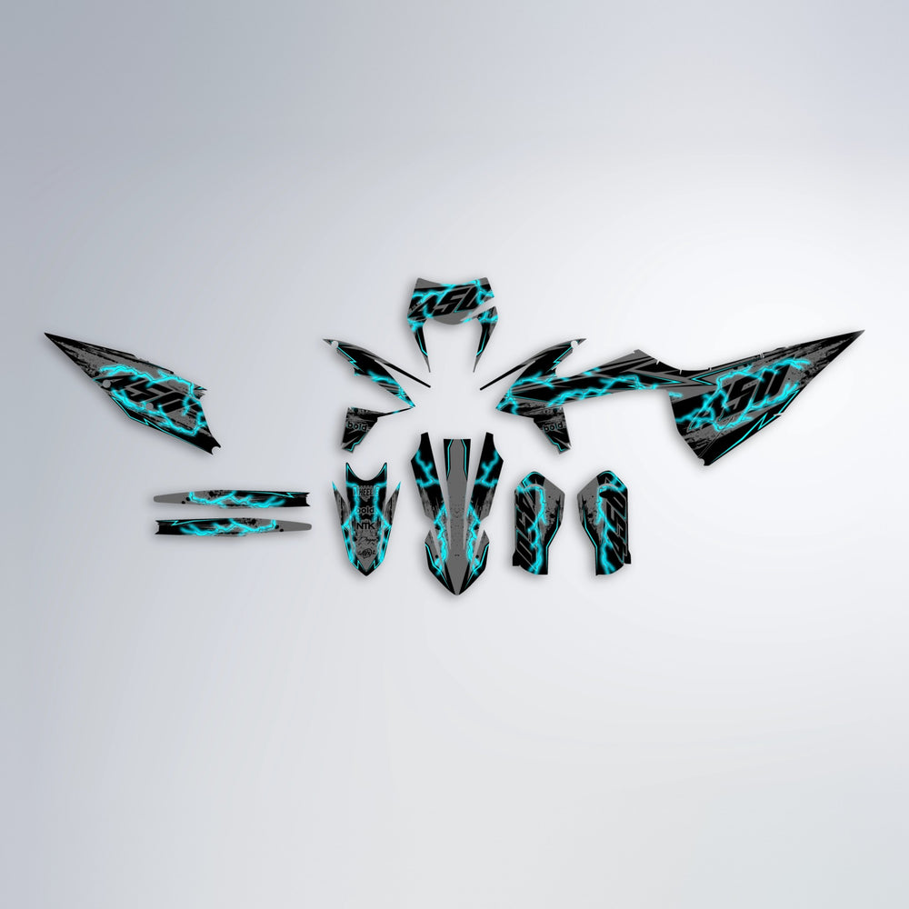 PATCHY graphics kit parts layout in Teal